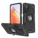 Wozinsky Ring Armor Tough Hybrid Case Cover + Magnetisk Mount Mi Poco M4 Pro 5G / Redmi Note 11 5G (Kina) / Redmi Note 11T 5G / Redmi Note 11S 5G sort