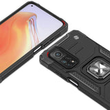 Wozinsky Ring Armor Tough Hybrid Case Cover + Magnetisk Mount Mi Poco M4 Pro 5G / Redmi Note 11 5G (Kina) / Redmi Note 11T 5G / Redmi Note 11S 5G sort