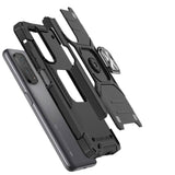 Wozinsky Ring Armor robust hybrid case cover + magnetisk holder til Samsung Galaxy A03s sort