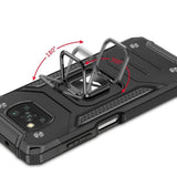 Wozinsky Ring Armor robust hybrid case cover + magnetisk holder til Samsung Galaxy A03s sort