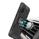 Wozinsky Ring Armor robust hybrid case cover + magnetisk holder til Samsung Galaxy A03s sort