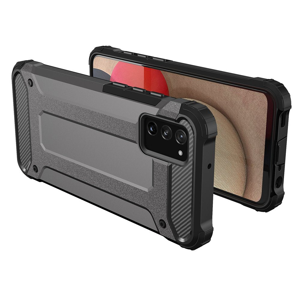 Hybrid Armor Case Tough Rugged Cover til Samsung Galaxy A03s sort