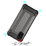 Hybrid Armor Case Tough Rugged Cover til Samsung Galaxy A03s sort