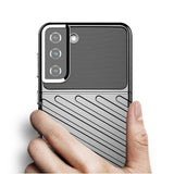 Thunder Case fleksibelt pansret cover til Samsung Galaxy S22 + (S22 Plus) blå