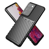 Thunder Case fleksibelt pansret cover til Samsung Galaxy S22 Ultra sort
