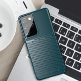 Thunder Case fleksibelt pansret cover til Samsung Galaxy S22 Ultra sort