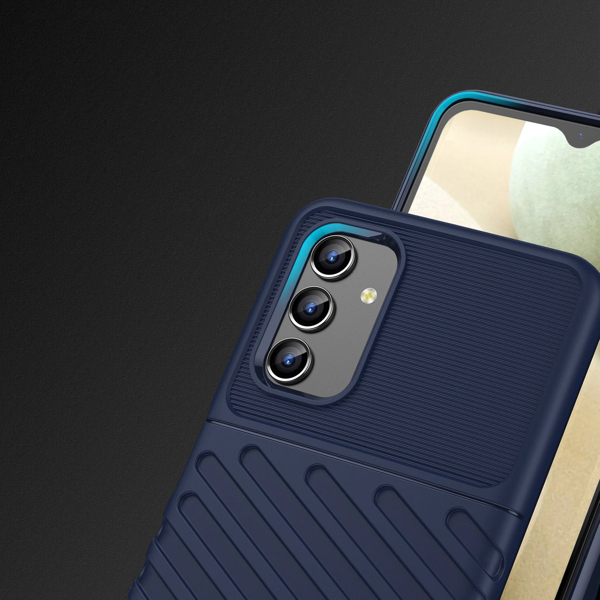 Thunder Case fleksibelt pansret cover til Samsung Galaxy A13 5G blå