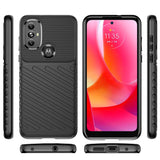 Thunder Case fleksibelt pansret cover til Motorola Moto G Power 2022 sort