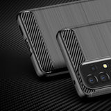 Carbon Case Flexible Cover Sleeve til Samsung Galaxy A53 5G sort