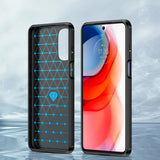Carbon Case fleksible cover til Motorola Moto G Stylus 2022 sort
