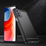 Carbon Case fleksible cover til Motorola Moto G Stylus 2022 sort