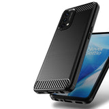 Carbon Case Fleksibel omslag til OnePlus Nord N200 5G sort