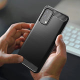 Carbon Case Fleksibel cover til OnePlus Nord N200 5G sort