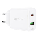 Acefast vægoplader USB Type C / USB 20W, PPS, PD, QC 3.0, AFC, FCP hvid (A25 hvid)