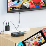 Acefast 2in1 oplader GaN 65W USB Type C / USB, adapter adapter HDMI 4K @ 60Hz (set med kabel) hvid (A17 hvid)