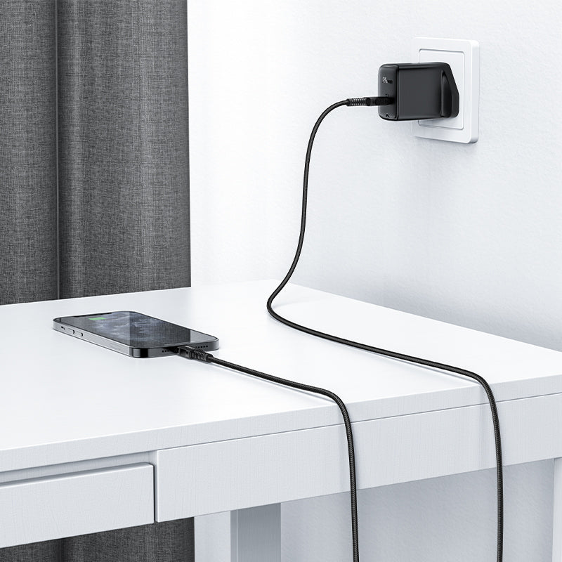 Acefast C4-01 Lightning - USB-C PD cable 30W 3A 480Mb/s 1.8m - black
