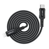 Acefast C4-01 Lightning - USB-C PD cable 30W 3A 480Mb/s 1.8m - black
