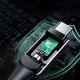 Acefast C6-03 sort USB-C - USB-C PD QC kabel 100W 5A 480Mb/s 2m - sort