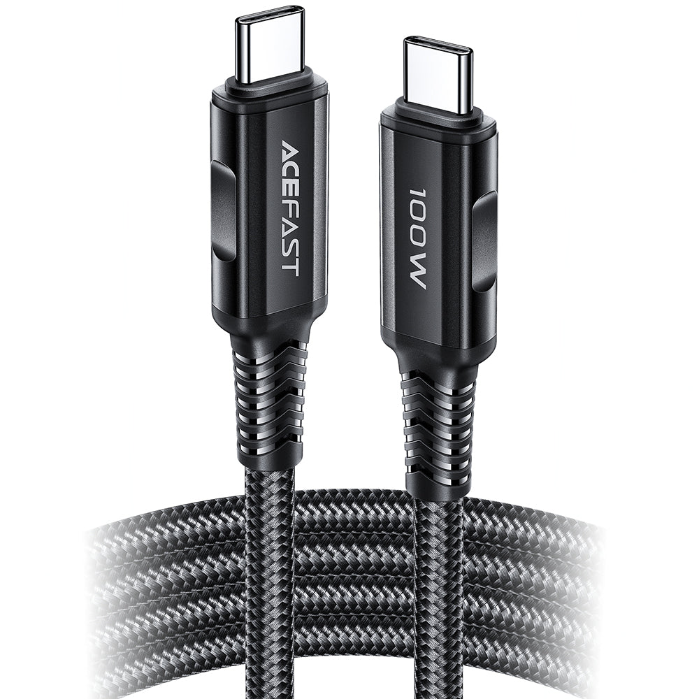Acefast C4-03 Black USB-C - USB-C PD QC cable 100W 5A 480Mb/s 2m - black