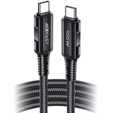 Acefast C4-03 Black USB-C - USB-C PD QC cable 100W 5A 480Mb/s 2m - black