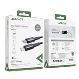 Acefast C1-01 Lightning - USB-C MFi PD kabel 30W 3A 480Mb/s 1,2m - sort