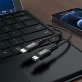 Acefast C1-01 Lightning - USB-C MFi PD cable 30W 3A 480Mb/s 1.2m - black