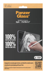 PanzerGlass ® GraphicPaper® Skærmbeskyttelse iPad Mini 8.3'' (2021, 2024) | Ultra-Wide Fit