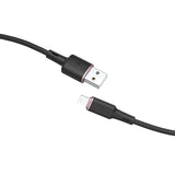 Acefast kabel MFI USB - Lightning 1,2 m, 2,4 A sort (C2-02 sort)
