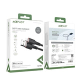Acefast kabel MFI USB - Lightning 1,2 m, 2,4 A sort (C2-02 sort)