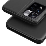 Eco Leather View Case elegant kuffert med flip cover og standfunktion Xiaomi Redmi Note 11 Pro+ 5G (Kina) / 11 Pro 5G (Kina) / Mi11i HyperCharge / Poco X4 NFC 5G rød