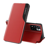 Eco Leather View Case elegant kuffert med flip cover og standfunktion Xiaomi Redmi Note 11 Pro+ 5G (Kina) / 11 Pro 5G (Kina) / Mi11i HyperCharge / Poco X4 NFC 5G rød