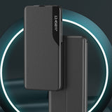 Eco Leather View Case elegant kuffert med flip cover og standfunktion Xiaomi Redmi Note 11 Pro+ 5G (Kina) / 11 Pro 5G (Kina) / Mi11i HyperCharge / Poco X4 NFC 5G rød