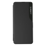 Eco Leather View Case Elegant Flip Cover Stand Function Poco M4 Pro 5G Black