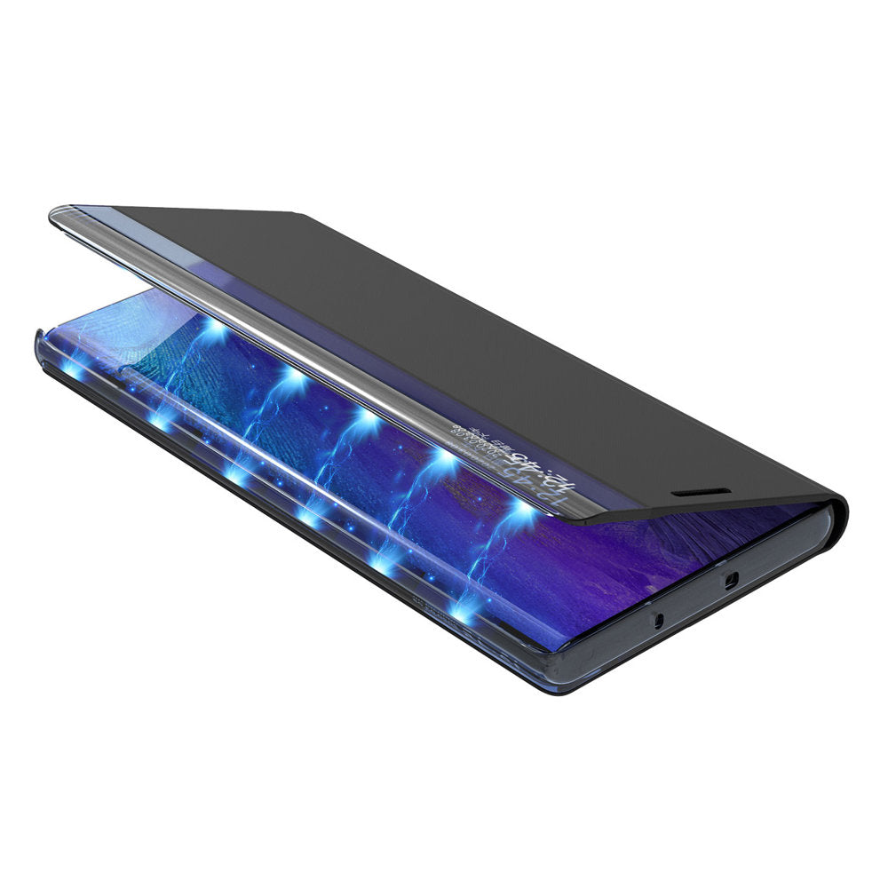 Ny Sleep Case cover med en standfunktion til Samsung Galaxy A03s (166.5) blå