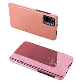 Clear View Case flip case Xiaomi Redmi Note 11 Pro+ 5G (Kina) / 11 Pro 5G (Kina) / Mi11i HyperCharge / Poco X4 NFC 5G pink