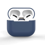 AirPods 2 / AirPods 1-kasse med blødt silikonhylster til hovedtelefoner blå (kasse C)