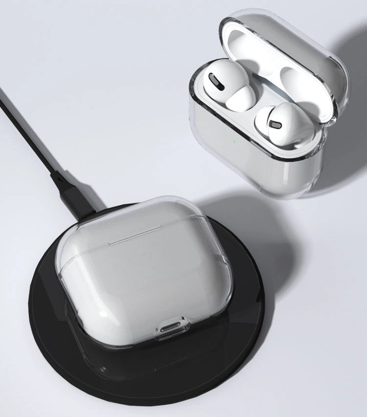 AirPods 2- og AirPods 1-kasse, stiv, stærk og gennemsigtig hovedtelefonkasse (kasse A)