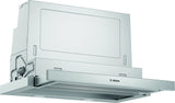 Bosch Serie 4 DFS067A51 emhætte Semi indbygget (træk ud) Metallic, Sølv 727,7 m³/t
