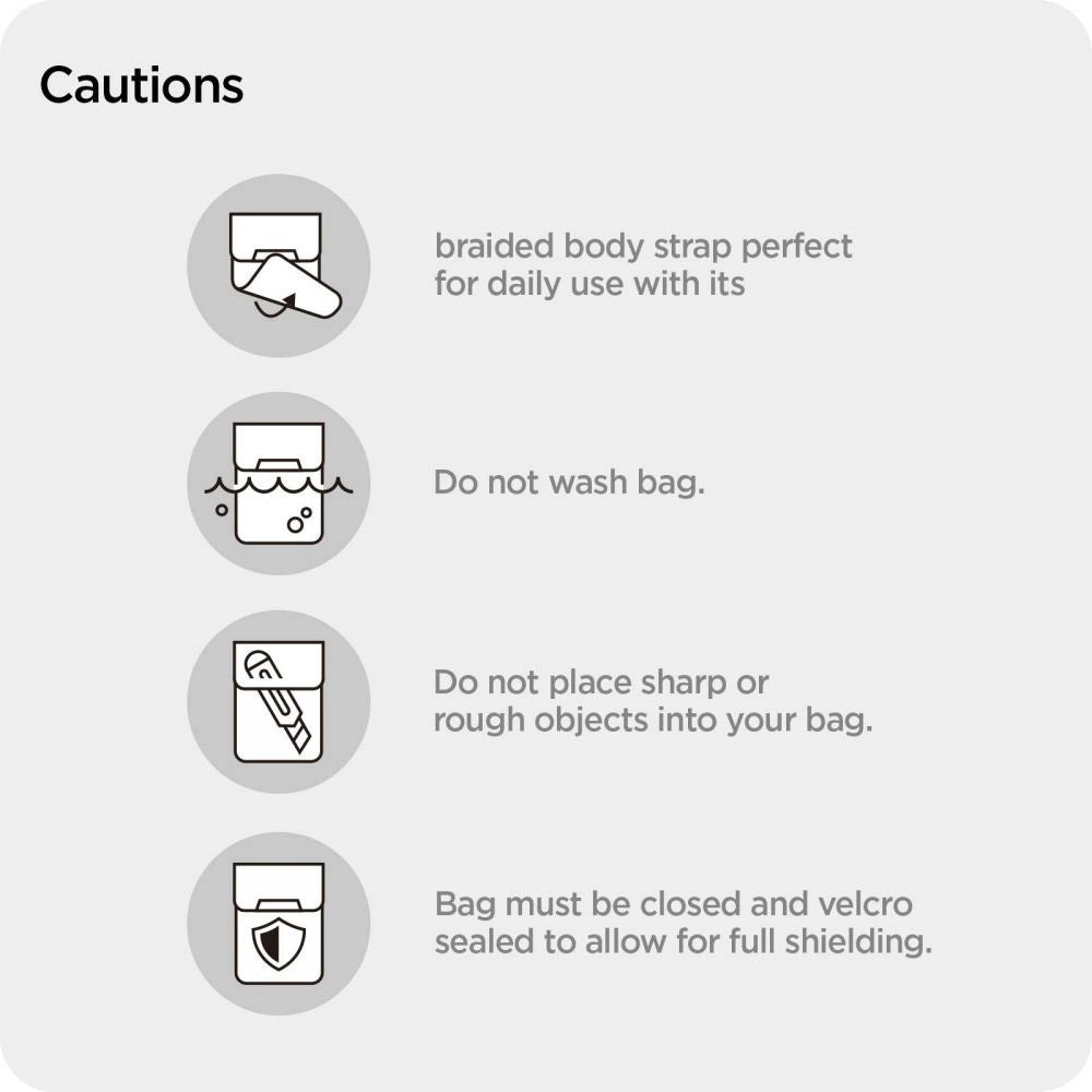 Spigen Bags nøgleløs RFID-signalblokker - sort