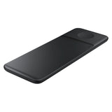 Samsung Trio EP-P6300TBEGEU 3in1 induktiv oplader til telefon / Galaxy Watch / Buds - sort + strømoplader + kabel
