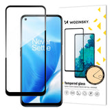 Wozinsky Super Tough Full Glue Tempered Glass Full Screen med Frame Case Vennlig OnePlus Nord N200 5G Black
