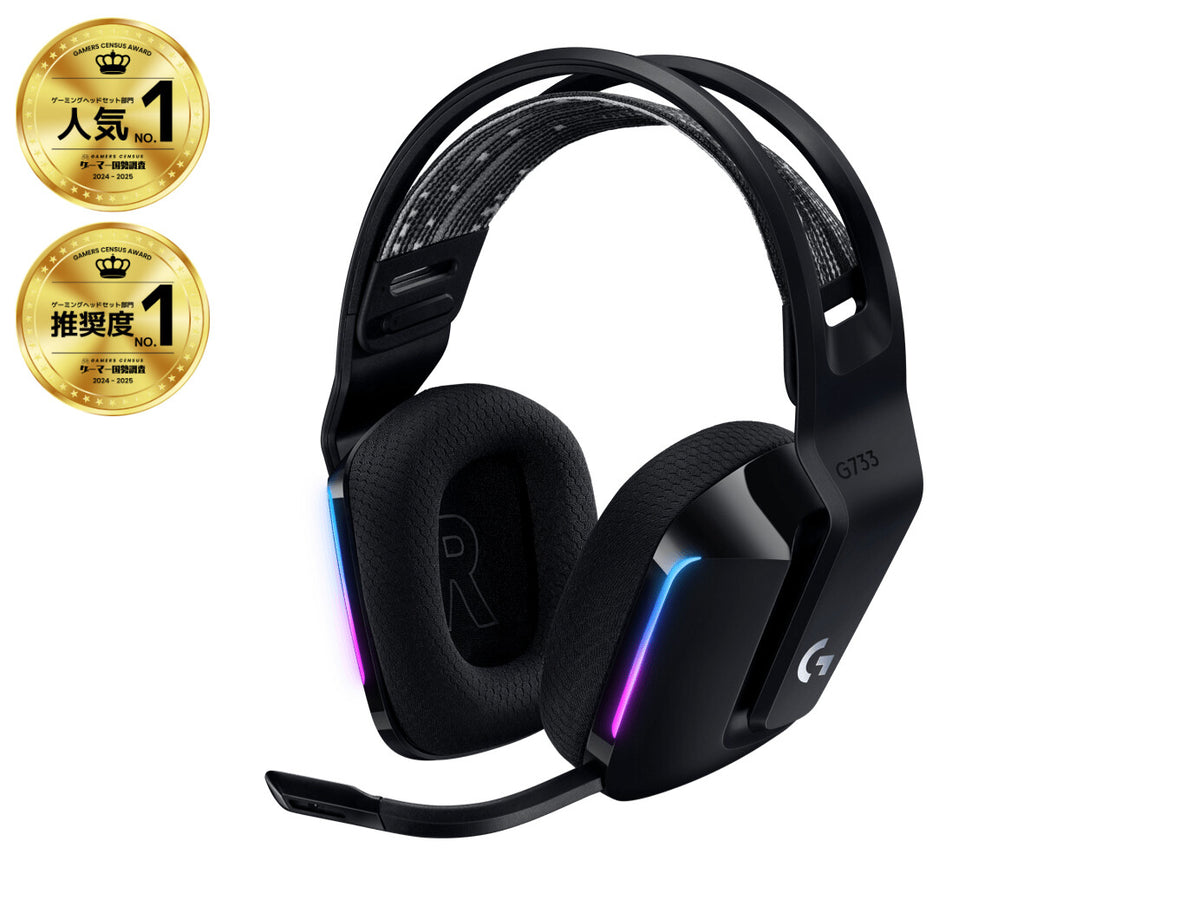 Logitech G G733 Headset Trådløs Spil Sort