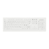 Contour Design Active Key Contour ClassicClean medicinsk tastatur med aftageligt cover, fuld størrelse, trådløst, hvidt, PN C8100