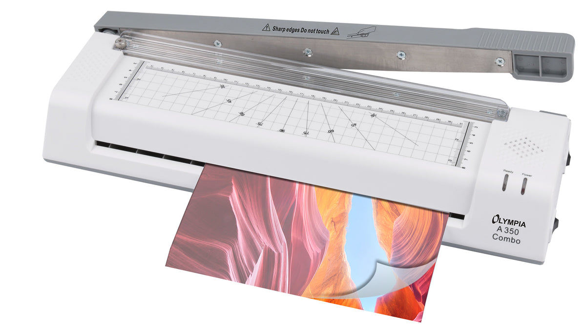 Olympia A 350 Combo Lamineringsmaskine til kold- eller varmlaminering A3 Hvid