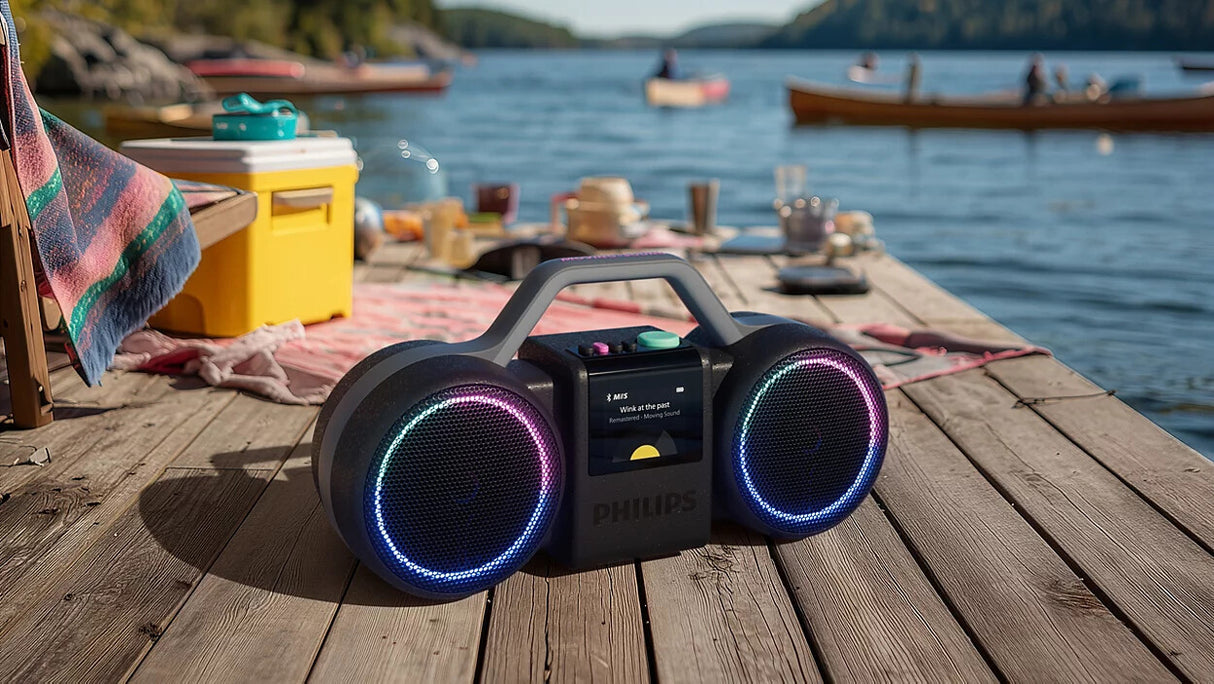 Philips The Roller Bærbar stereohøjttaler Sort 60 W
