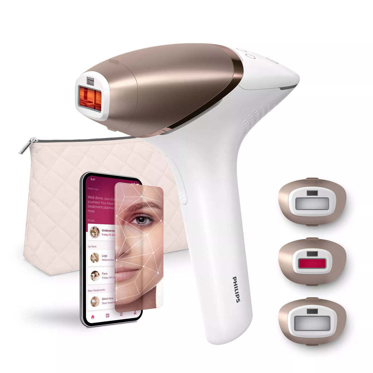 Philips Lumea IPL 9900 Series BRI973/00 IPL-hårfjerningsenhed med SenseIQ