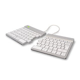 R-Go Tools Ergonomisch toetsenbord R-Go Split Break met pauzesoftware, gesplitst toetsenbord, QWERTY (UK), Bluetooth, wit