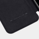 Nillkin Qin Case Case til Xiaomi Redmi Note 11T 5G / Note 11S 5G / Note 11 5G (Kina) / Poco M4 Pro 5G Kamera Cover Holster Cover Flip Case Brown