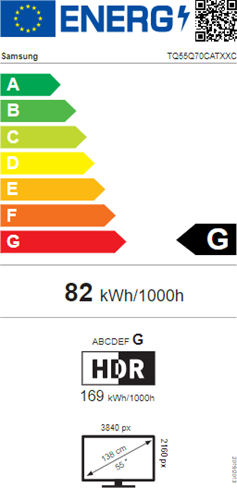 SAMSUNG TQ55Q70CATXXC - QLED 4K SMART TV 55" (DEMO)