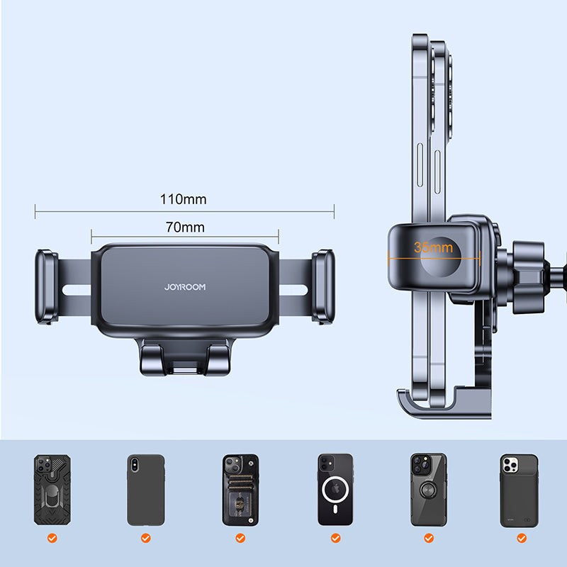 Joyroom mechanical car holder for air vent black (JR-ZS283)